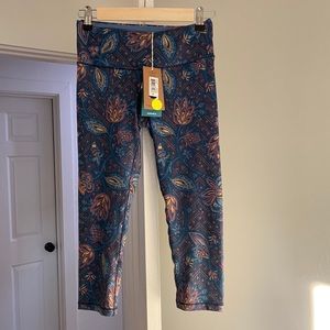 Prana | Printed Pillar Capri Leggings NWT